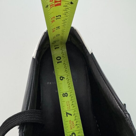 PHILIPP PLEIN Leather Studs Lo-Top sneakers Black, Size 44/ US 11 - Picture 15 of 17